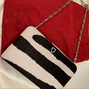 Valentino Swarovski Crystal Ponyhair Evening bag